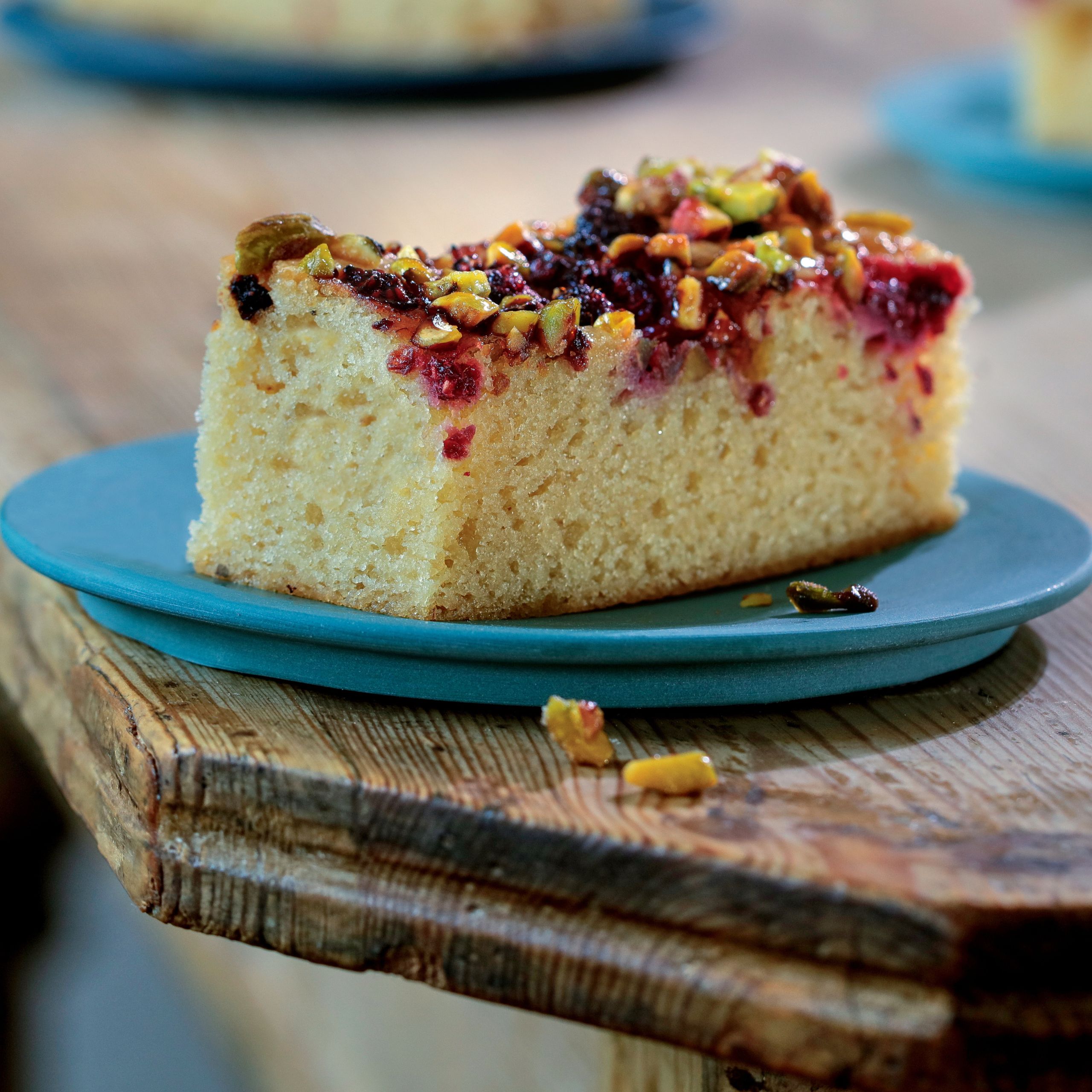 Raspberry & Pistachio Traycake